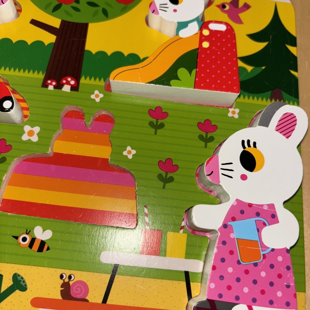 Janod Wood Construction Site And Bunny, Wood Puzzles, All Pieces Available 3439 - Picture 7 of 7